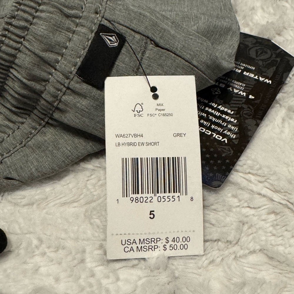 Volcom Gray Shorts - Picture 3 of 6